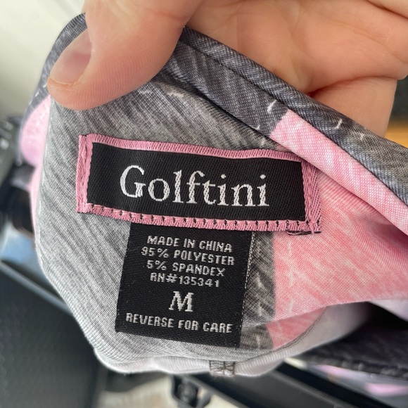 Golftini Women's Golf Skort Gray/pink Patchwork Print Size Medium - Picture 5 of 5